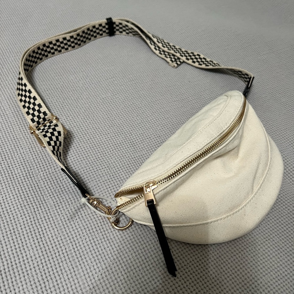 Stylish Cream Crossbody Bag
